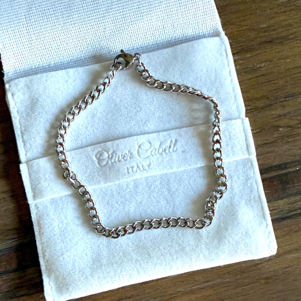Oliver Cabell Cuban Link Silver Bracelet